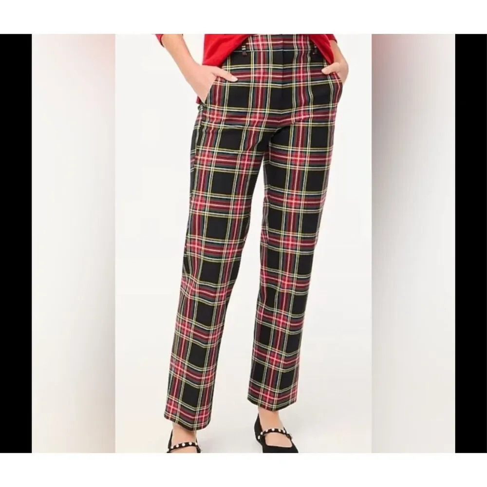 J. CREW | NWT Full-length Ruby Pant Tartan Plaid Slacks High Waist | Size 20